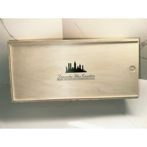 RARE Set of 3 New York Hand Blown Glass Ornaments Lauscha Glas Creation Saks - Picture 10 of 12